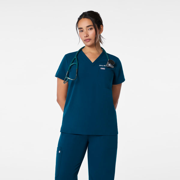 women's Deep Reef Catarina - One-Pocket Scrub Top™