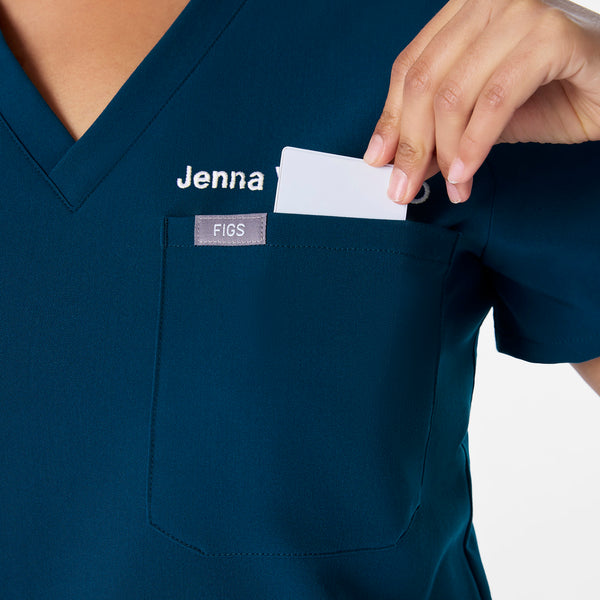 women's Deep Reef Catarina - One-Pocket Scrub Top™