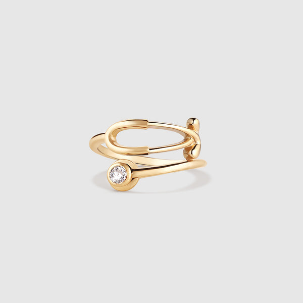 Gold Stethoscope Ring