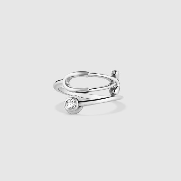 Silver Stethoscope Ring