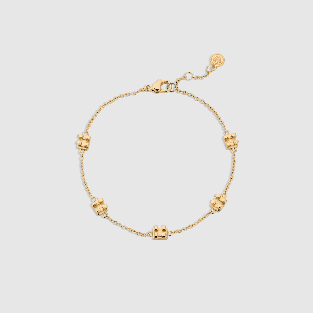 Gold Orthodontic Braces Bracelet