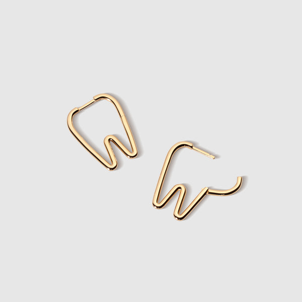 Gold Tooth Hoops