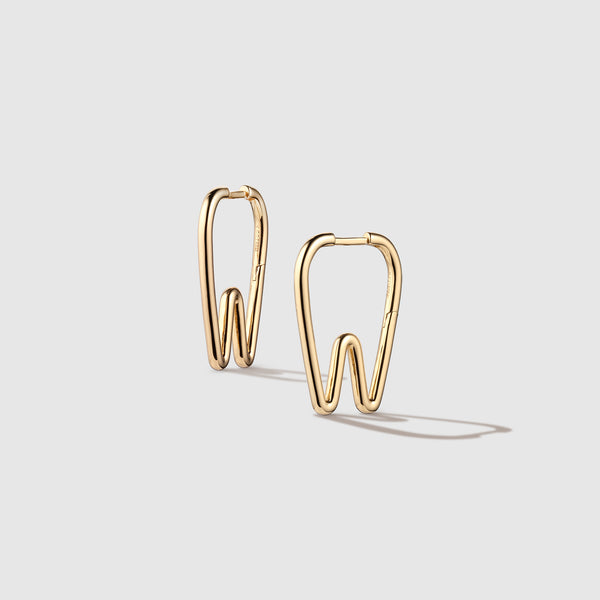 Gold Tooth Hoops