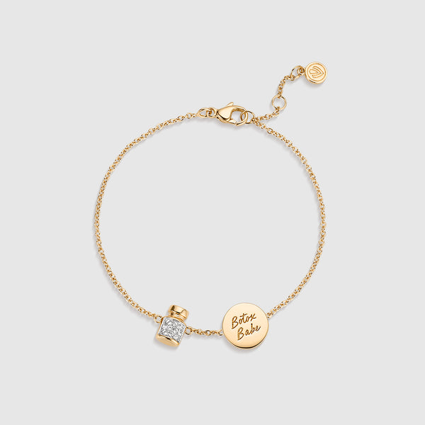 Gold Botox Babe Pavé Bracelet