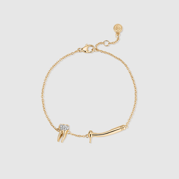Gold Slay Decay Pavé Bracelet