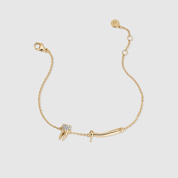Gold Slay Decay Pavé Bracelet