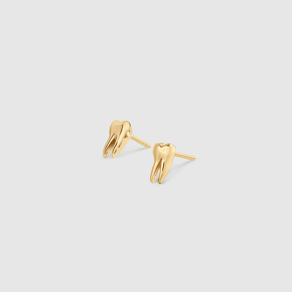 Gold Tooth Stud Earrings