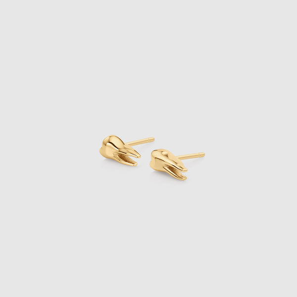 Gold Tooth Stud Earrings