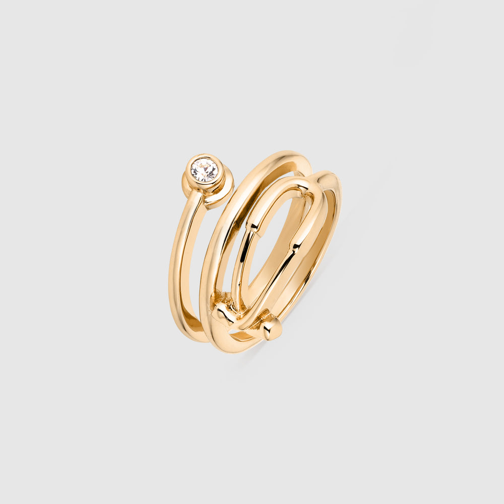 Gold Bold Stethoscope Ring