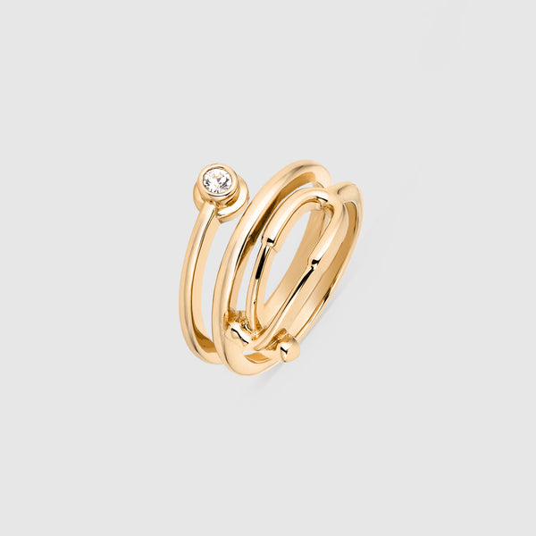 Gold Bold Stethoscope Ring