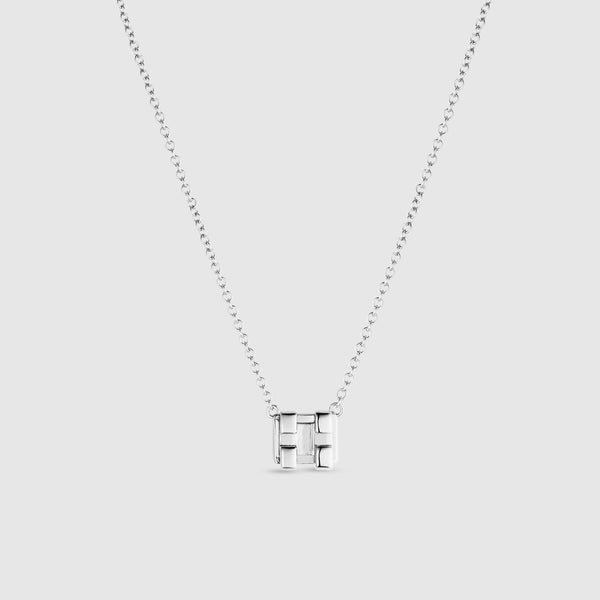 Silver Orthodontic Big Bracket Necklace