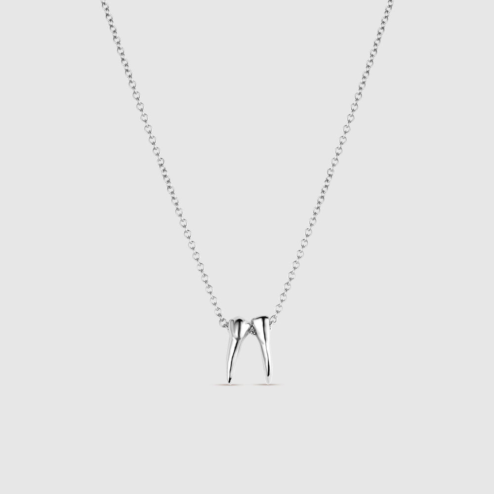 Silver Graduation Year 2025 Tooth Necklace