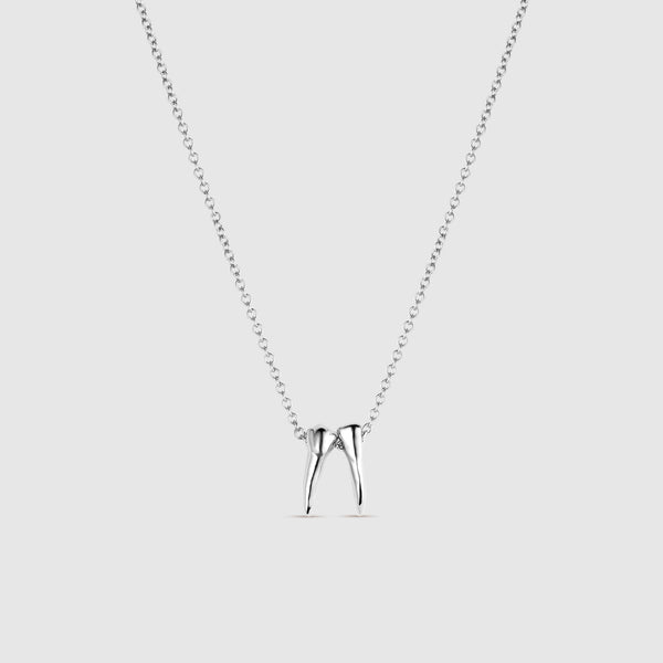 Silver Graduation Year 2025 Tooth Necklace
