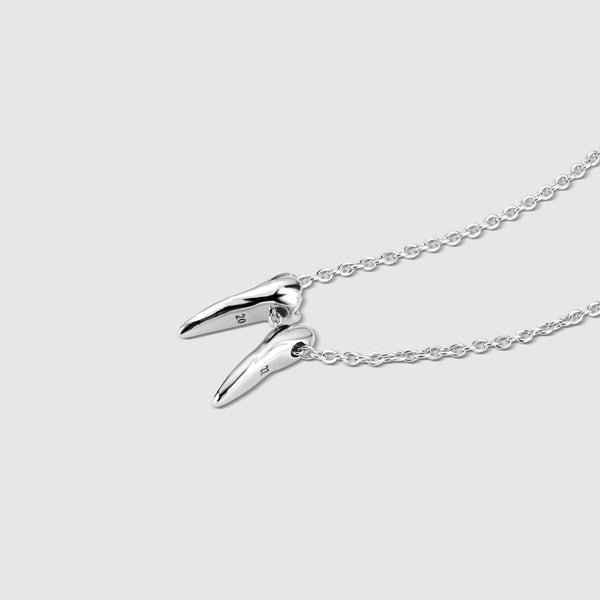 Silver Graduation Year 2027 Tooth Necklace