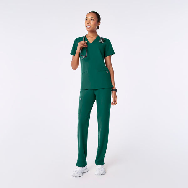 women's Hunter Green Casma - Three-Pocket Scrub Top™