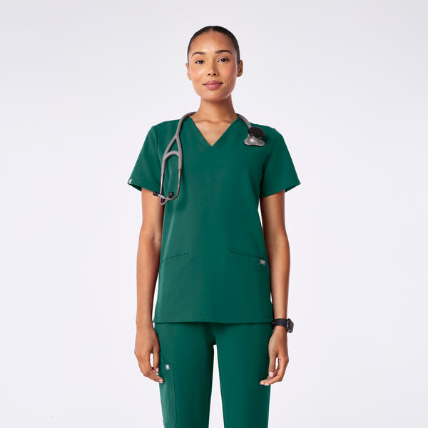 women's Hunter Green Casma - Three-Pocket Scrub Top™