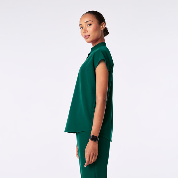 women's Hunter Green Rafaela - Oversized Scrub Top™