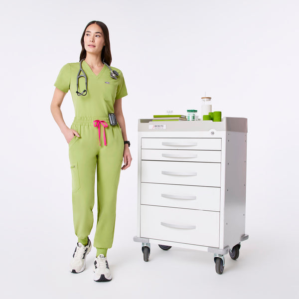 women's Matcha Uman Relaxed - Petite Jogger Scrub Pant