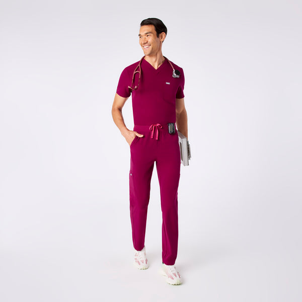 men's Dark Magenta  Axim - Tall Cargo Scrub Pant™