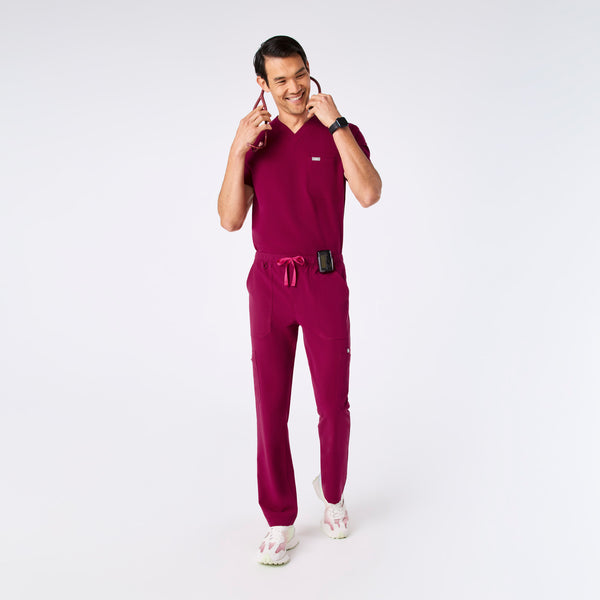 men's Dark Magenta Cairo - Tall Cargo Scrub Pant™
