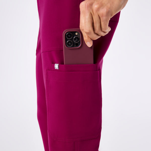 men's Dark Magenta Cairo - Tall Cargo Scrub Pant™