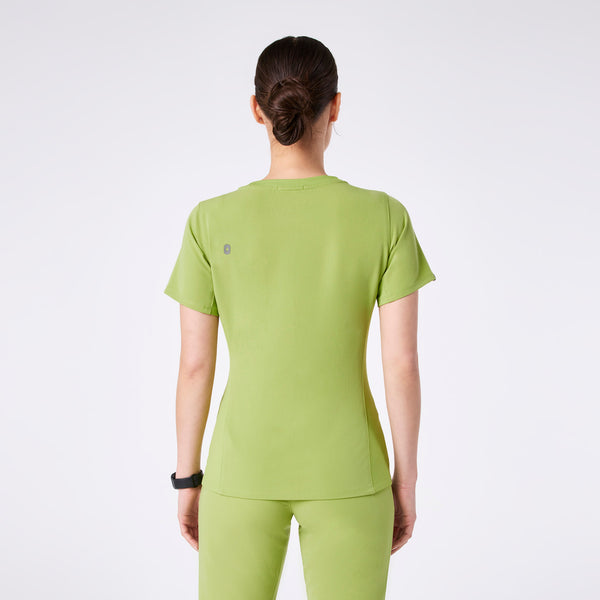 women's Matcha Eliza Slim Crewneck - Scrub Top