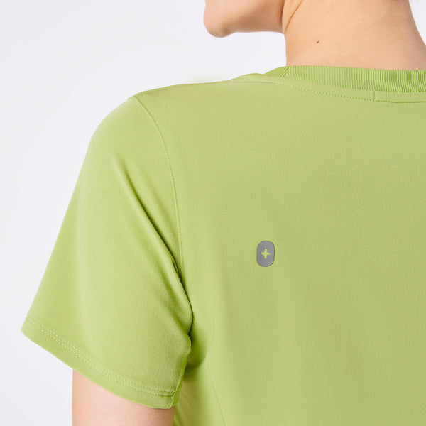 women's Matcha Eliza Slim Crewneck - Scrub Top
