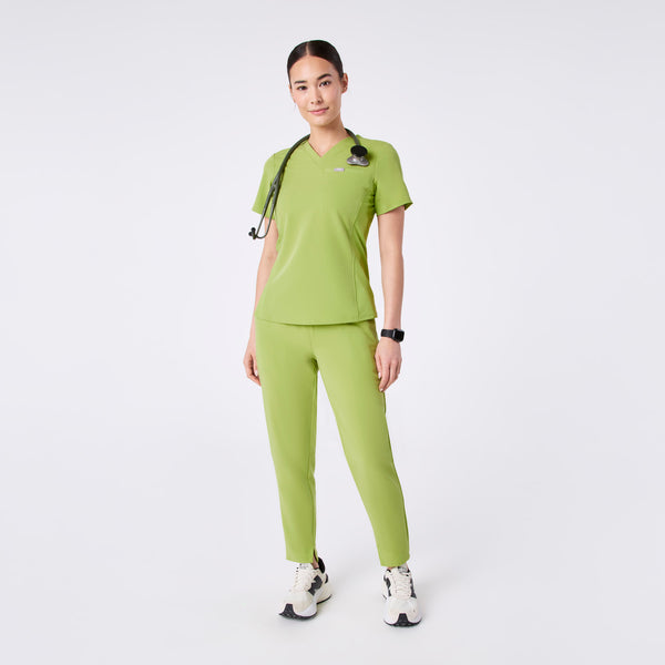women's Matcha Everly Slim V-Neck - Scrub Top