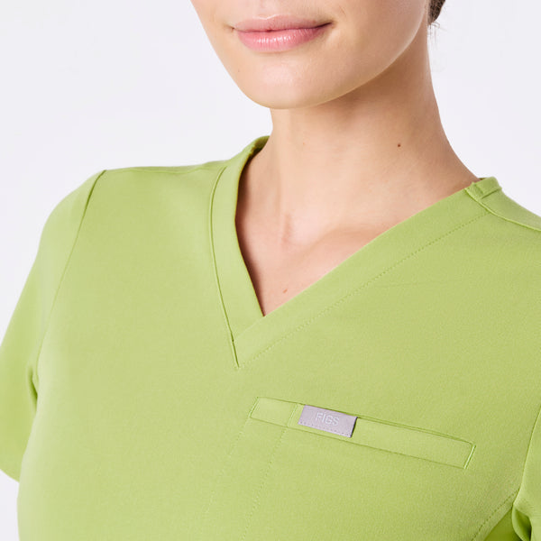 women's Matcha Everly Slim V-Neck - Scrub Top