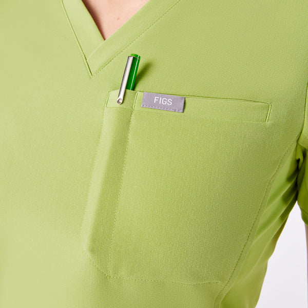 women's Matcha Everly Slim V-Neck - Scrub Top