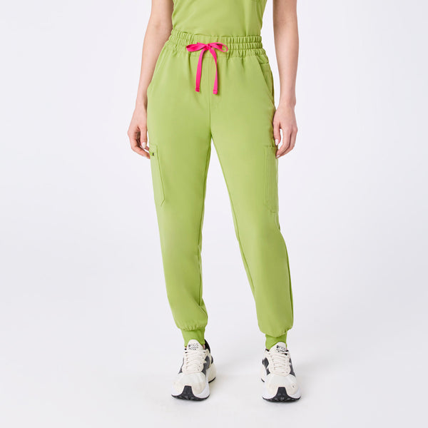 women's Matcha High Waisted Uman Relaxed - Petite Jogger Scrub Pant