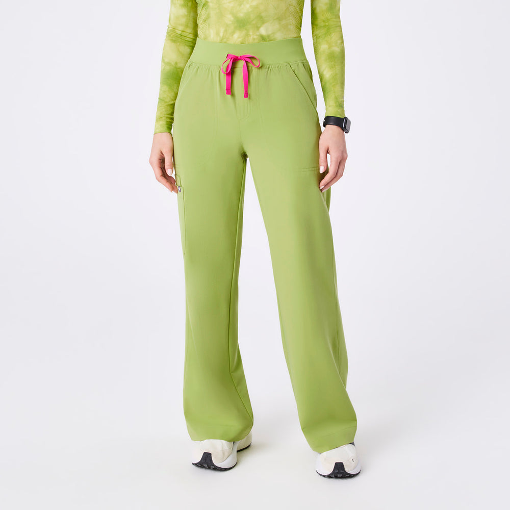 women's Matcha High Waisted Isabel Wide Leg - Scrub Pant