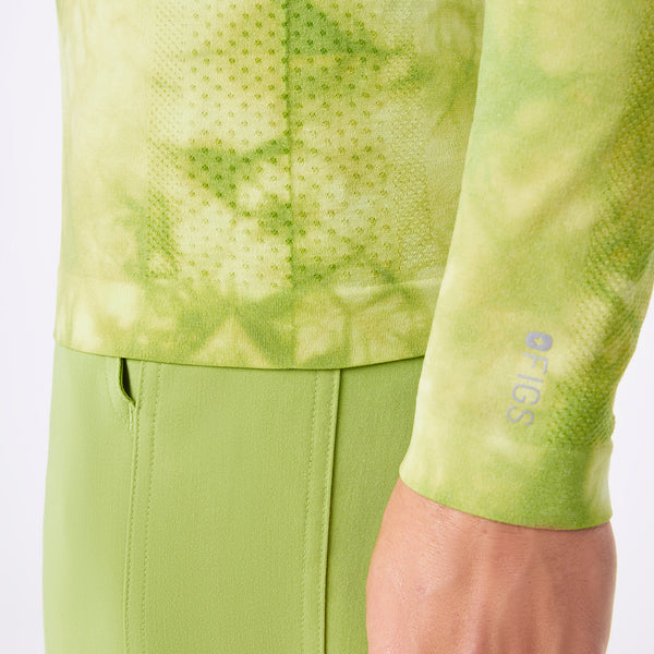 men's Tie Dye Matcha Makato Seamless - Longsleeve Underscrub