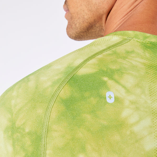 men's Tie Dye Matcha Makato Seamless - Longsleeve Underscrub