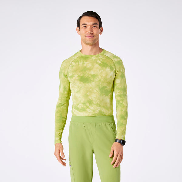 men's Tie Dye Matcha Makato Seamless - Longsleeve Underscrub