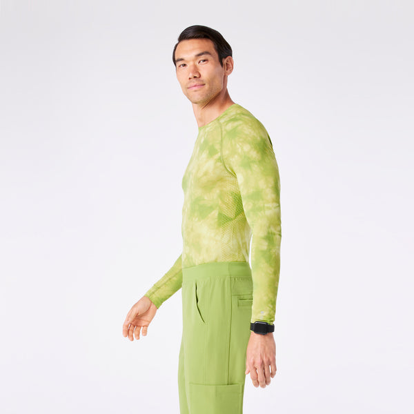 men's Tie Dye Matcha Makato Seamless - Longsleeve Underscrub