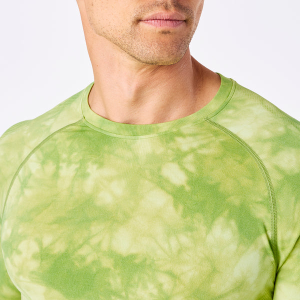 men's Tie Dye Matcha Makato Seamless - Longsleeve Underscrub