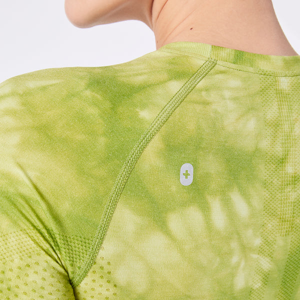 women's Tie Dye Matcha Salta Seamless - Longsleeve Underscrub