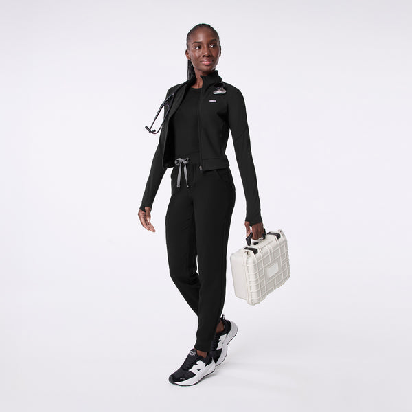 women's Black On-Shift ContourKnit Cropped Jacket™