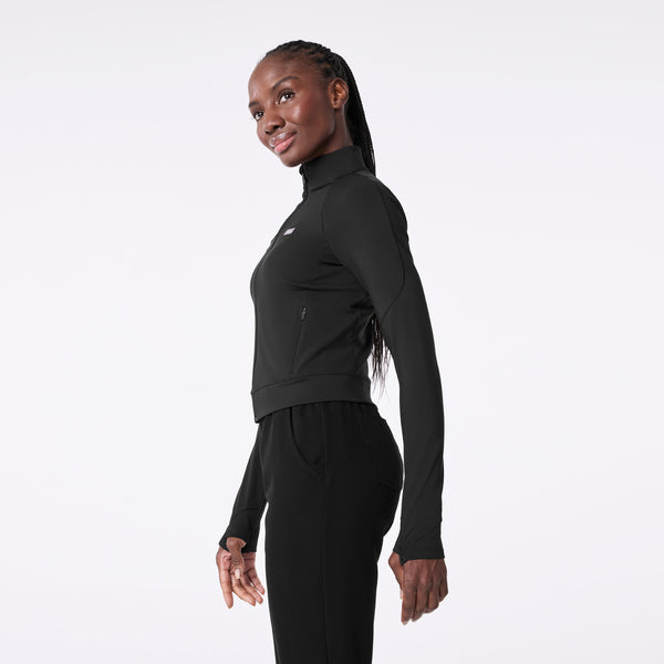 women's Black On-Shift ContourKnit Cropped Jacket™