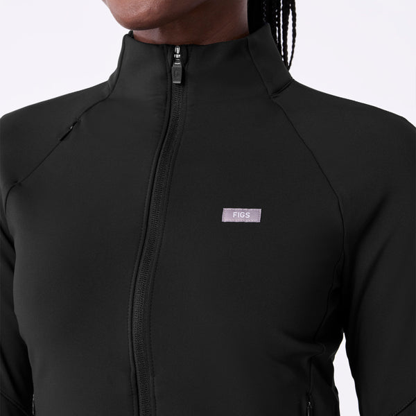 women's Black On-Shift ContourKnit Cropped Jacket™
