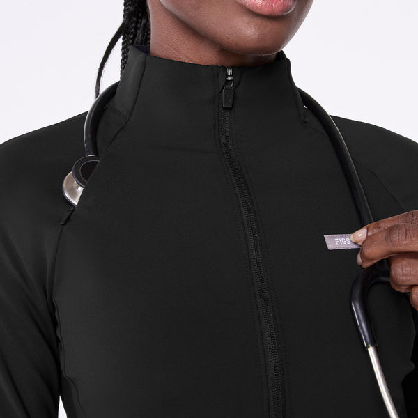 women's Black On-Shift ContourKnit Cropped Jacket™