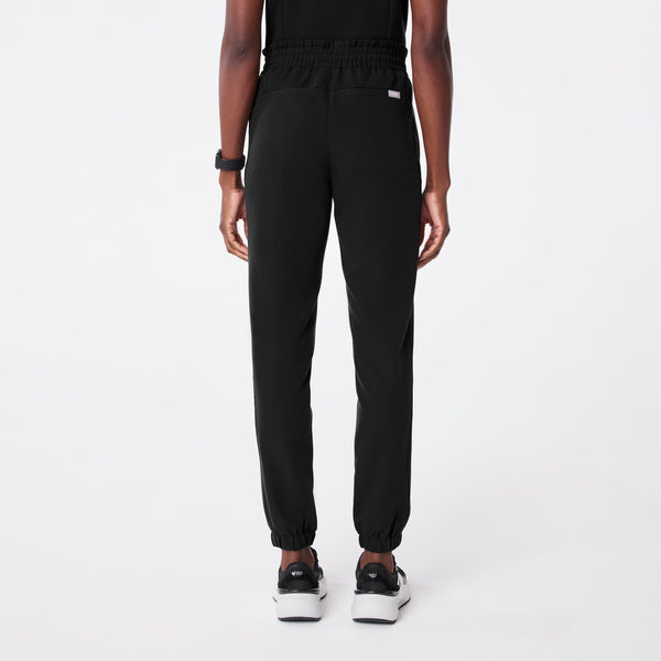 women's Black Regina High Waisted Slim Jogger - Scrub Pant