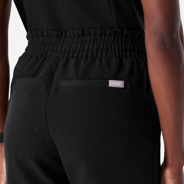 women's Black Regina High Waisted Slim Jogger - Tall Scrub Pant