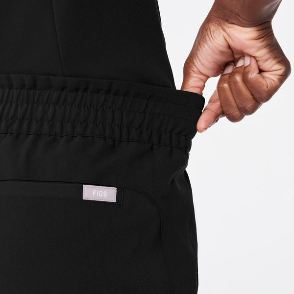 women's Black Regina High Waisted Slim Jogger - Tall Scrub Pant