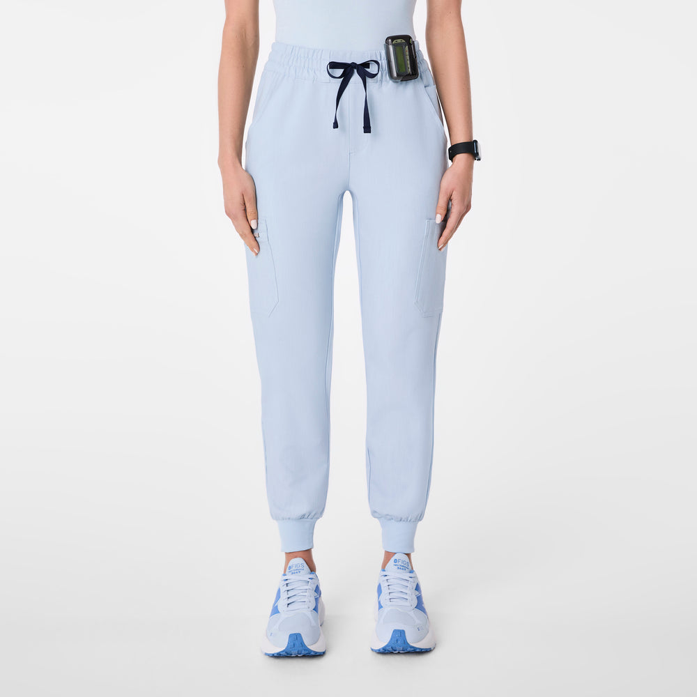 women's Chambray High Waisted Uman Relaxed - Tall Jogger Scrub Pant
