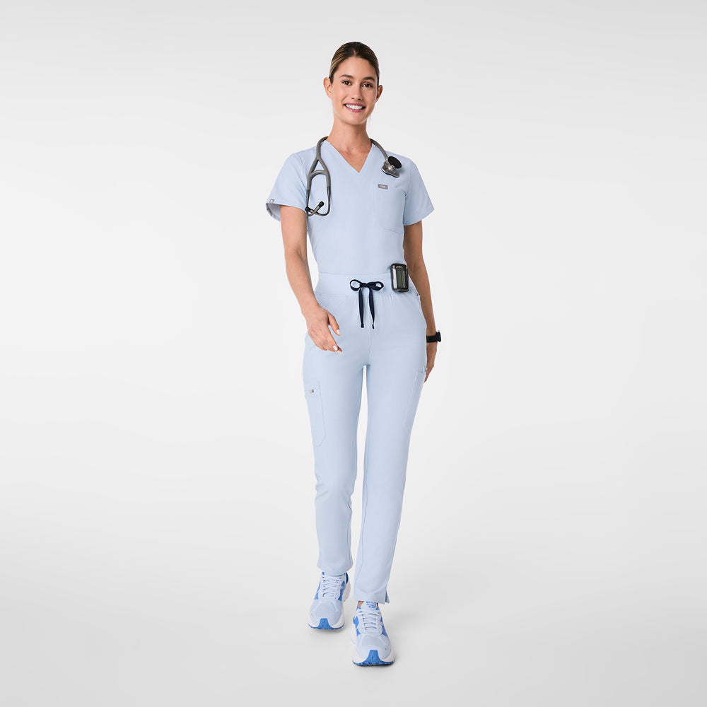 women's Chambray  High Waisted Yola - Tall Skinny Scrub Pant™