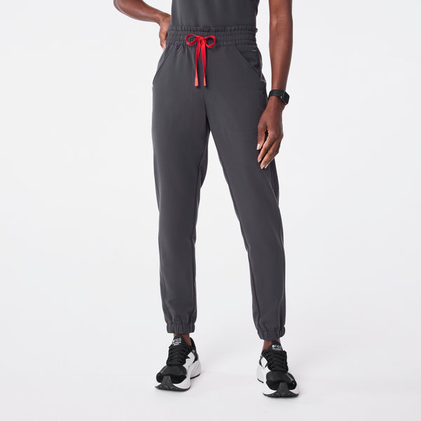 women's Charcoal Regina High Waisted Slim Jogger - Scrub Pant