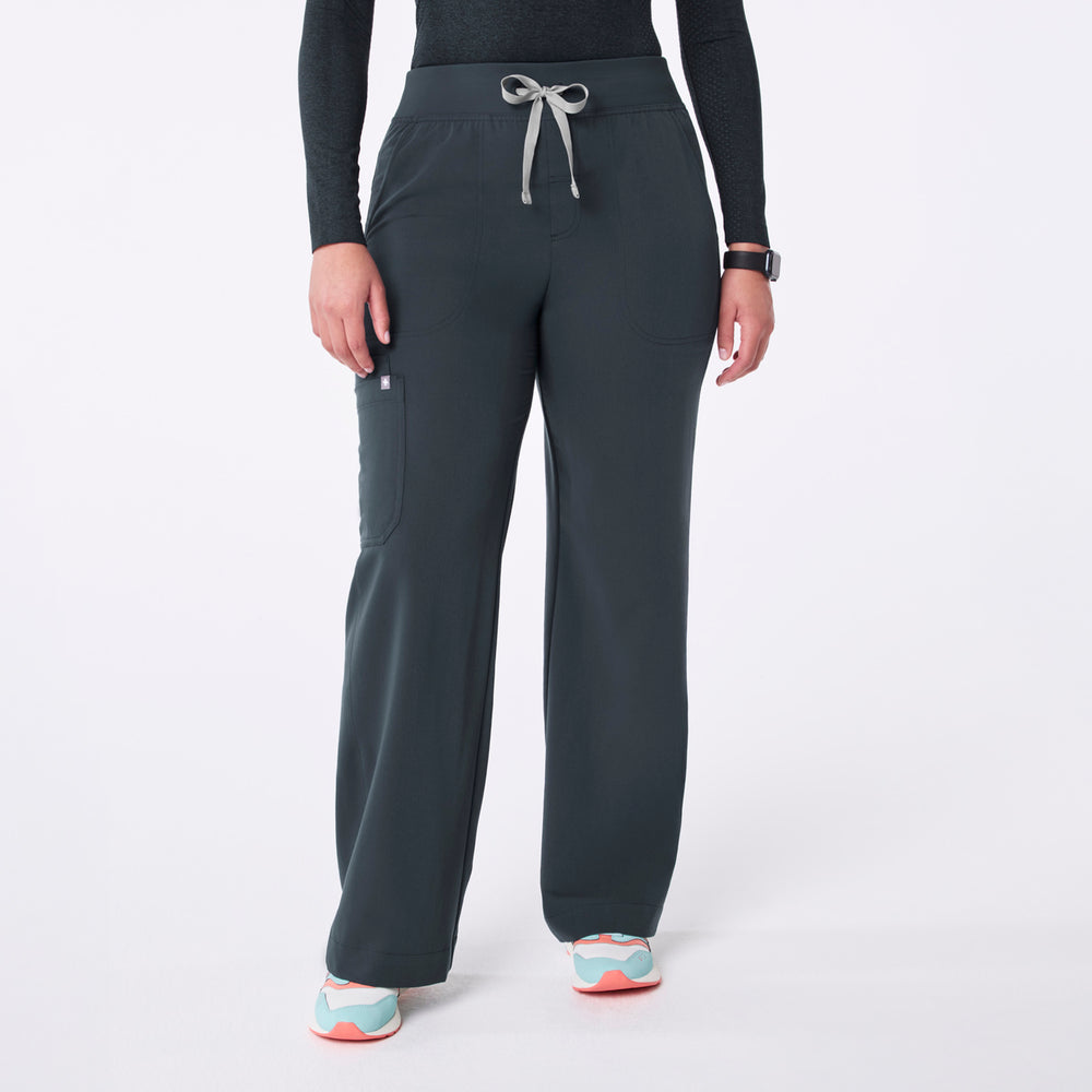 women's Dark Harbor High Waisted Isabel Wide Leg - Tall Scrub Pant