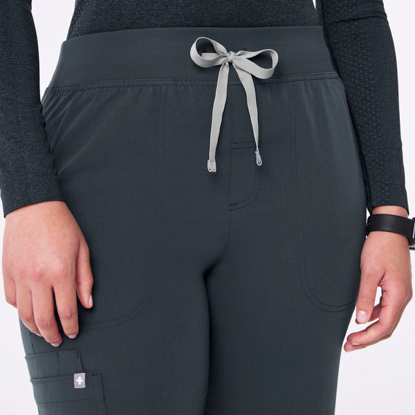 women's Dark Harbor High Waisted Isabel Wide Leg - Petite Scrub Pant